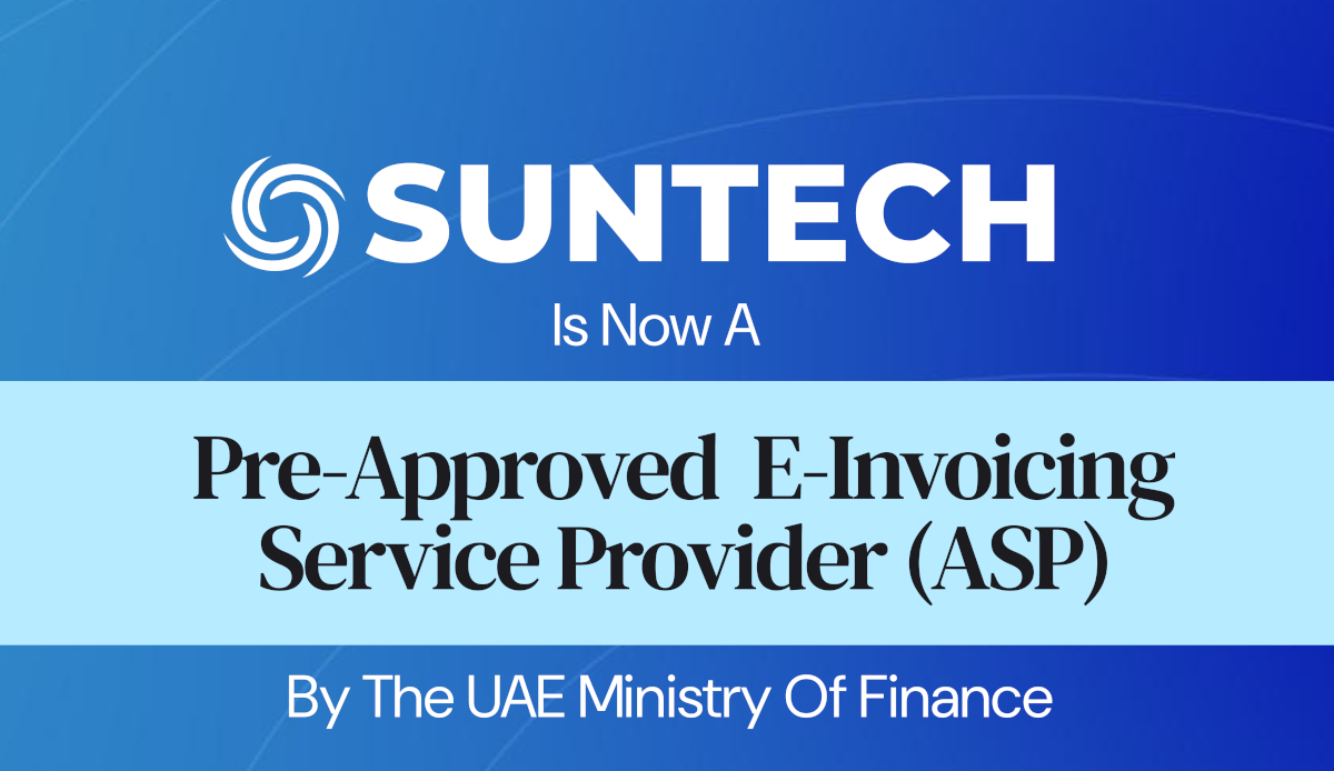 suntech approved Einvoicing ASP UAE